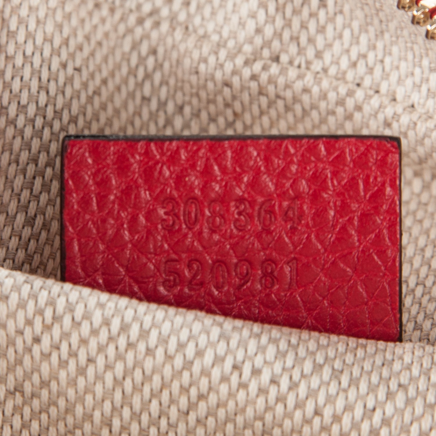 Gucci Pebbled Calfskin Small Soho Disco Bag Tabasco Red 7 of 7