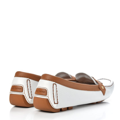 Louis Vuitton Calfskin Charm Moccasin Loafers 40 White 4 of 12