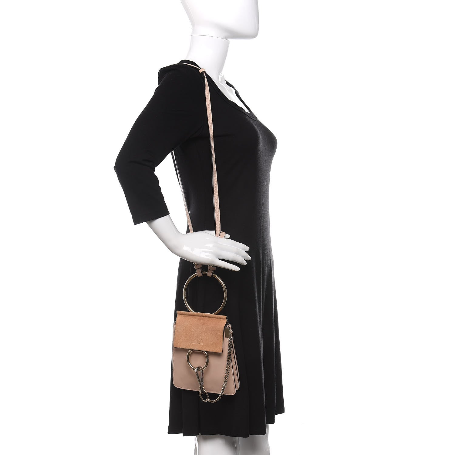 Chloe Suede Calfskin Mini Faye Bracelet Bag 2 of 13