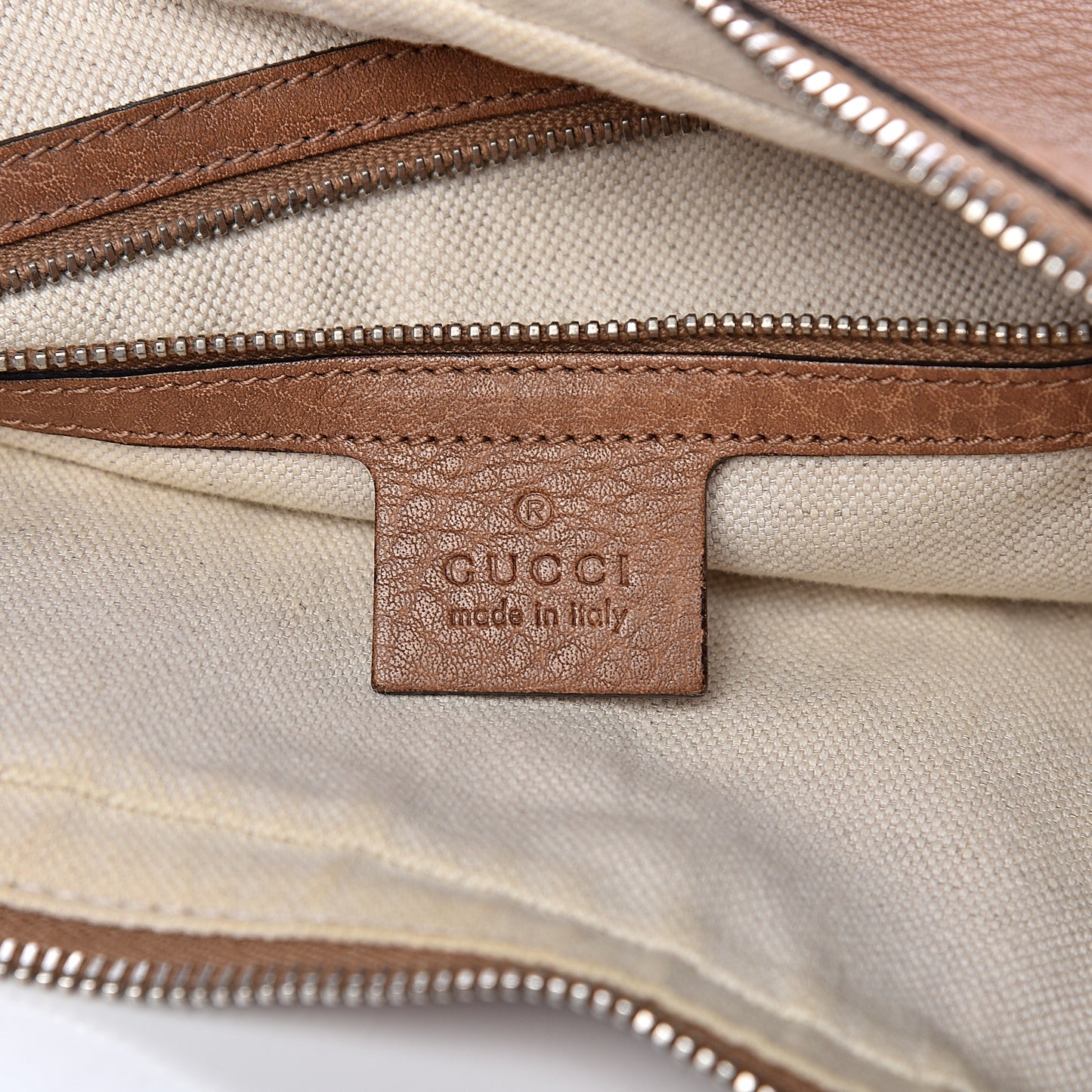 Grained Calfskin Small Miss GG Hobo Light Cuir