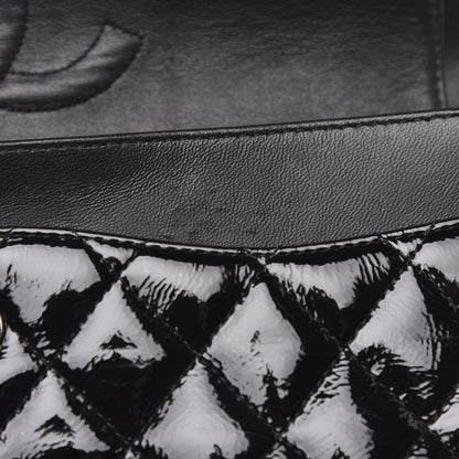 Chanel Patent Quilted Medium Double Flap Black 10 of 13