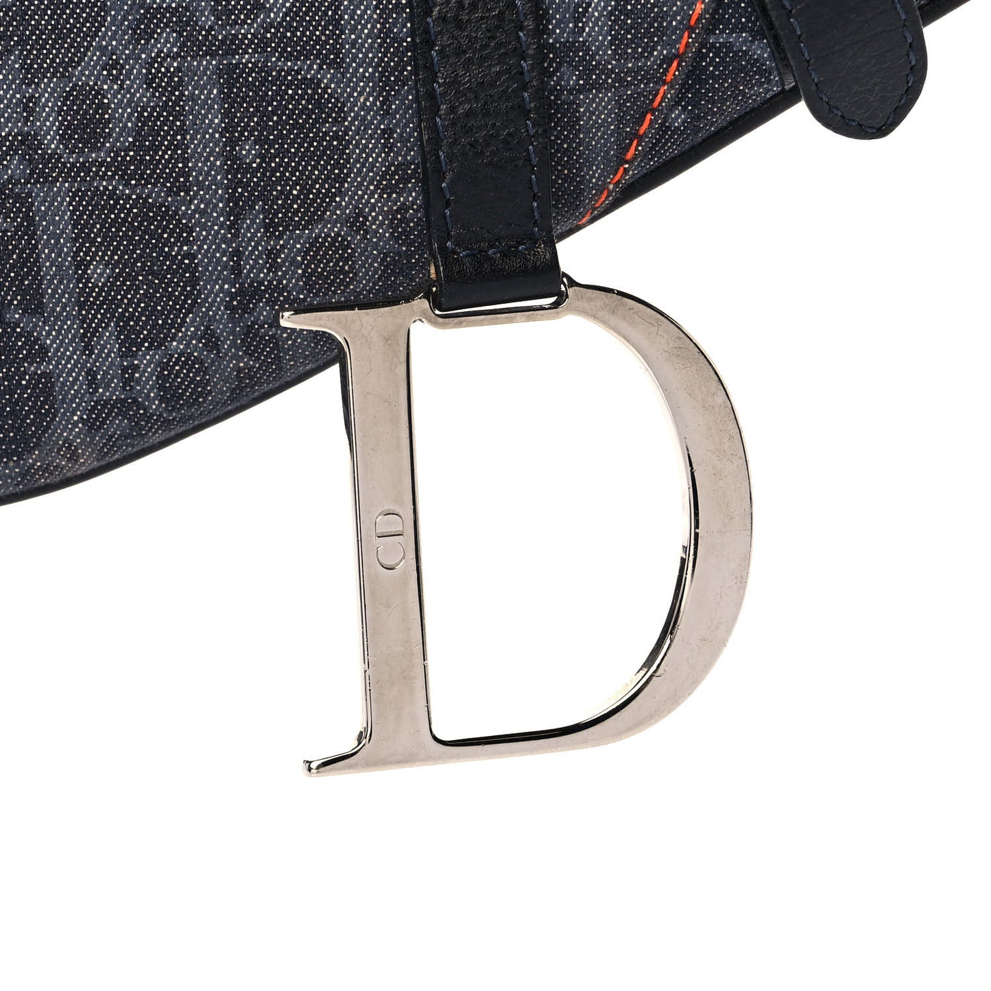 Denim Monogram Flight Saddle Bag