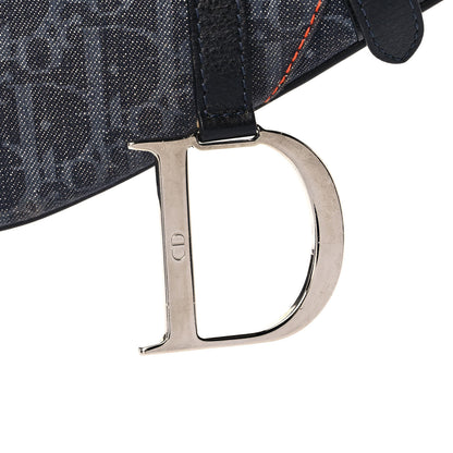 Christian Dior Denim Monogram Flight Saddle Bag 7 of 13