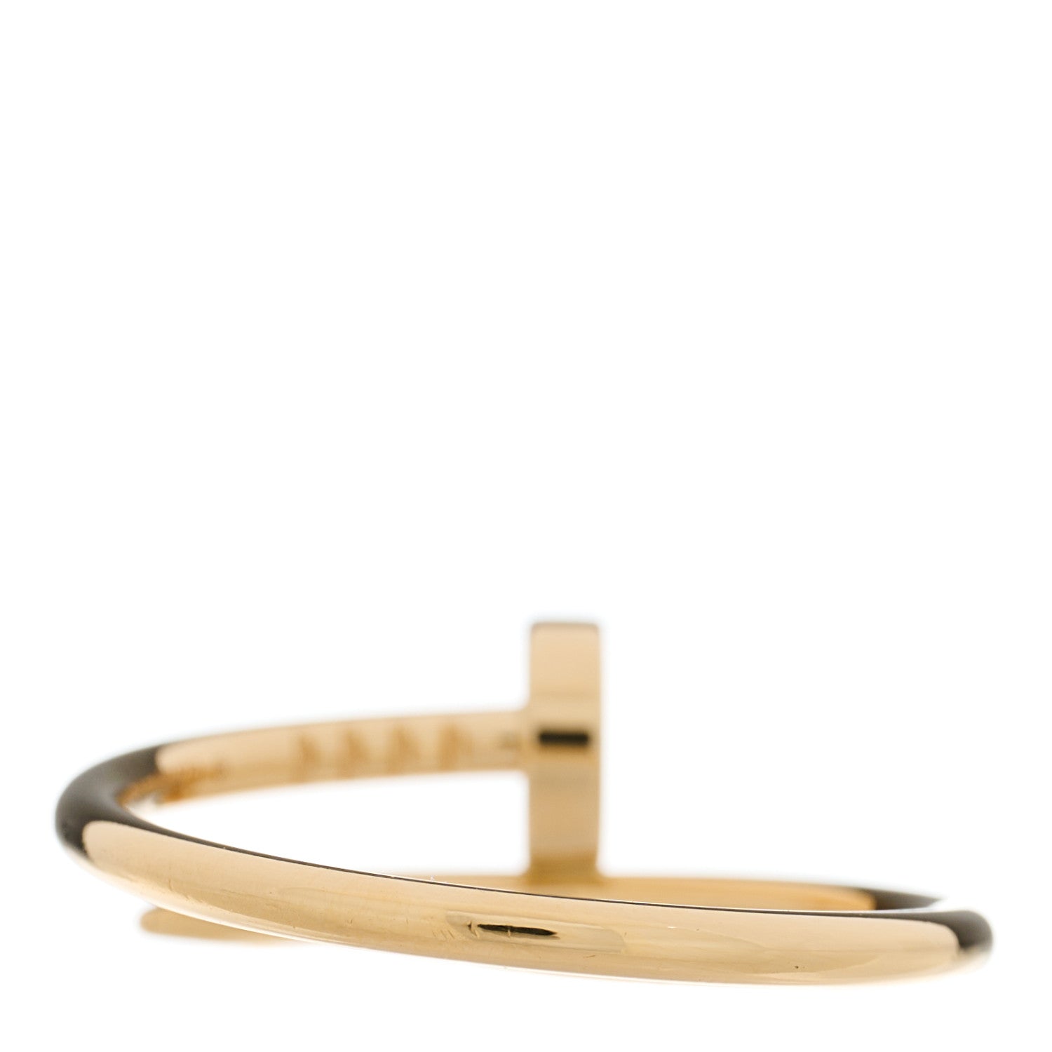 Cartier 18K Yellow Gold Small Juste Un Clou Ring 55 7.25 3 of 5