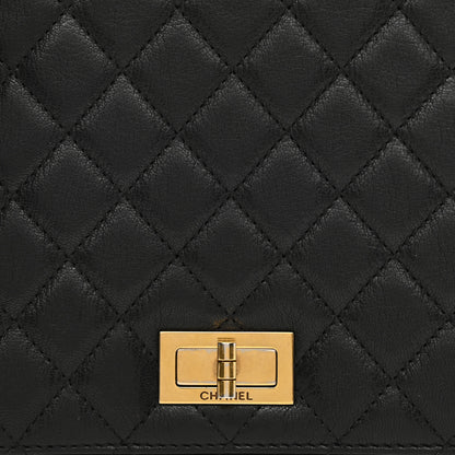 Chanel Goatskin Quilted Large Rita Top Handle Flap Black 7 of 15