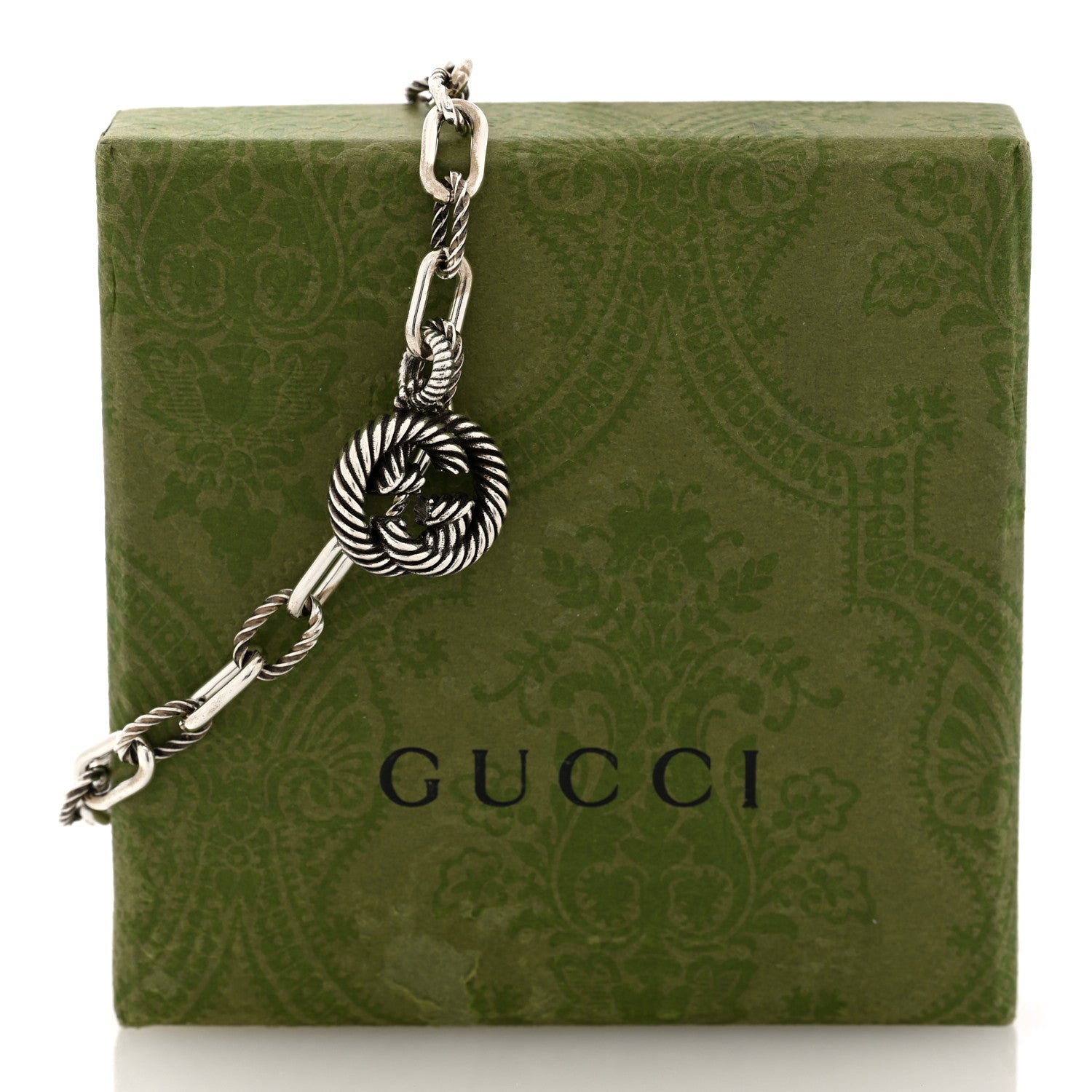 Gucci Sterling Silver Interlocking G Charm Bracelet 4 of 4