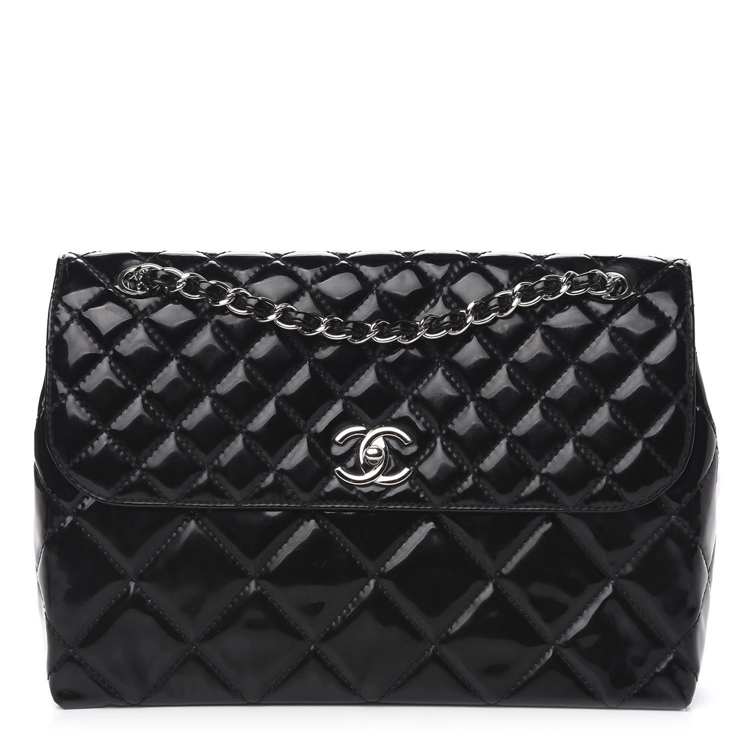 Chanel Vinyl Quilted In the Business Flap Bag Black 1 of 12