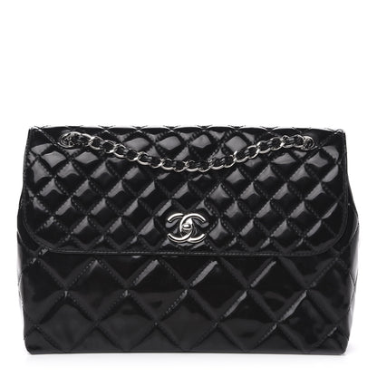 Chanel Vinyl Quilted In the Business Flap Bag Black 1 of 12