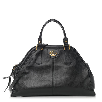 Gucci Calfskin Medium Re(Belle) Top Handle Bag Black 1 of 12