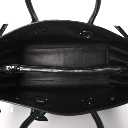 Saint Laurent Grained Calfskin Topstitch Small Sac De Jour Black Porcelain 5 of 14