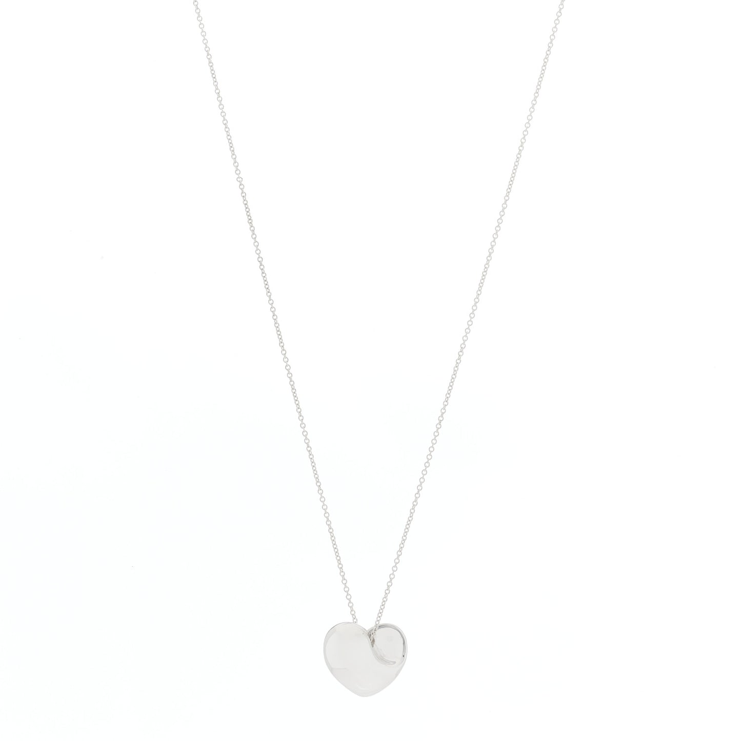Sterling Silver 14mm Elsa Perretti Full Heart Pendant Necklace