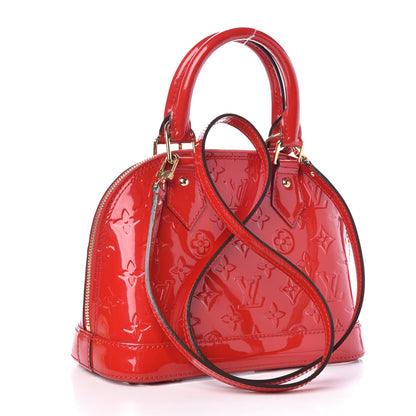 Louis Vuitton Vernis Alma BB Cherry 4 of 8