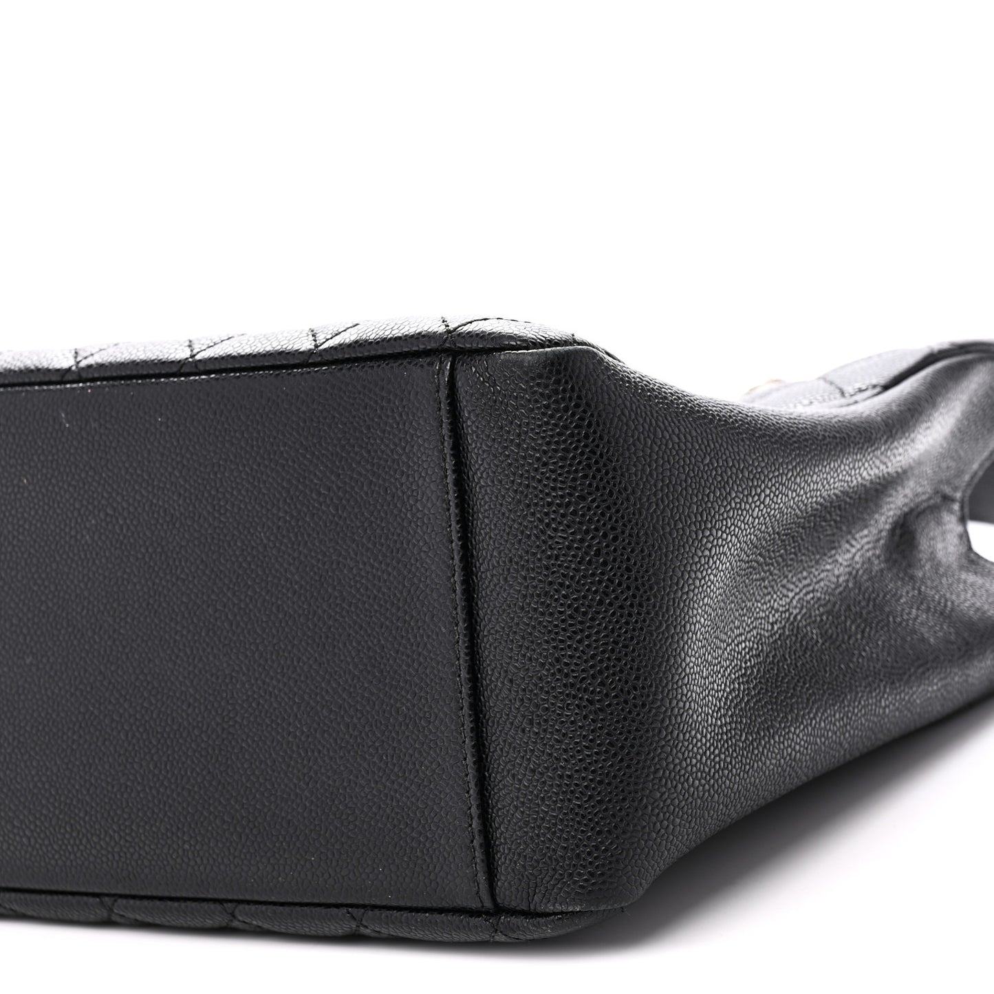Caviar Quilted Grand Shopping Tote GST Black