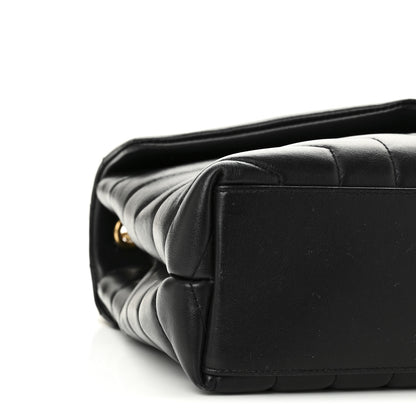 Saint Laurent Calfskin Y Quilted Monogram Small Loulou Chain Satchel Black 9 of 11