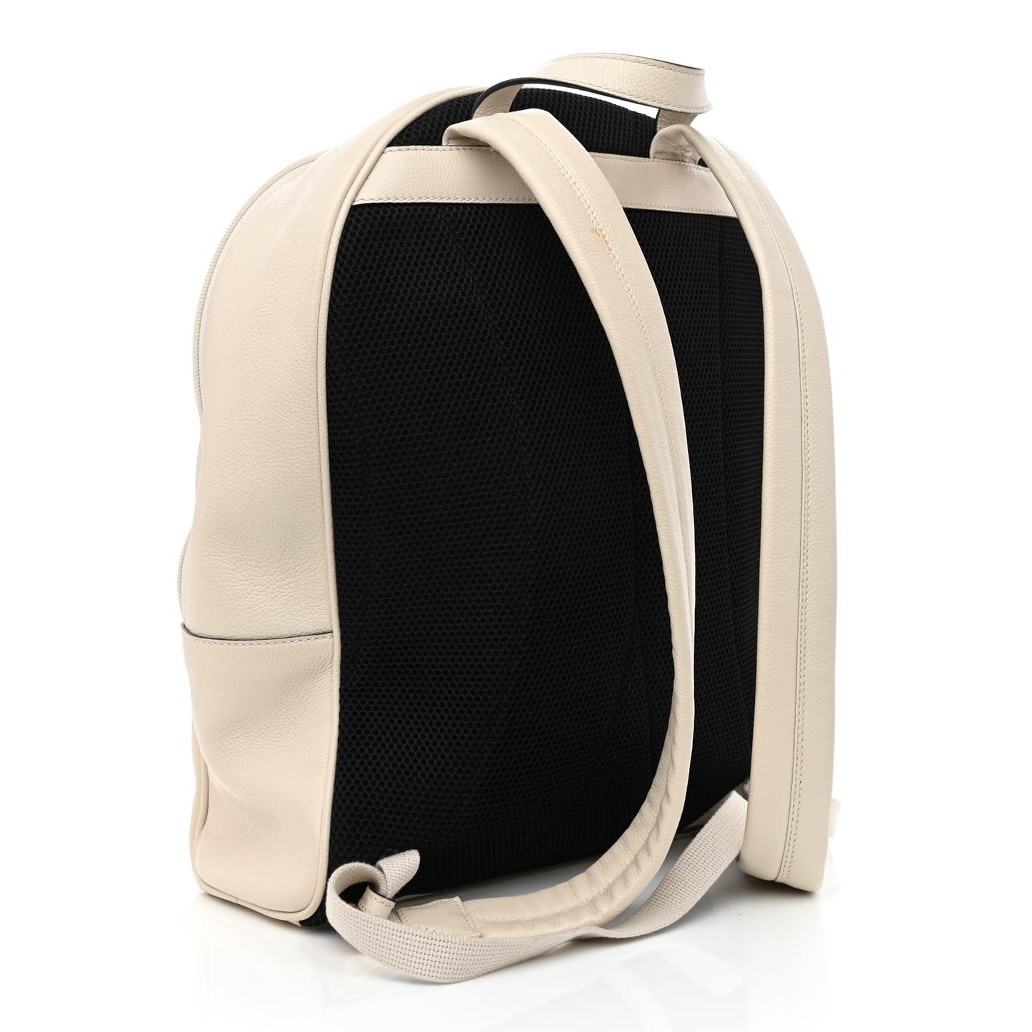 Calfskin Logo Day Backpack Mystic White