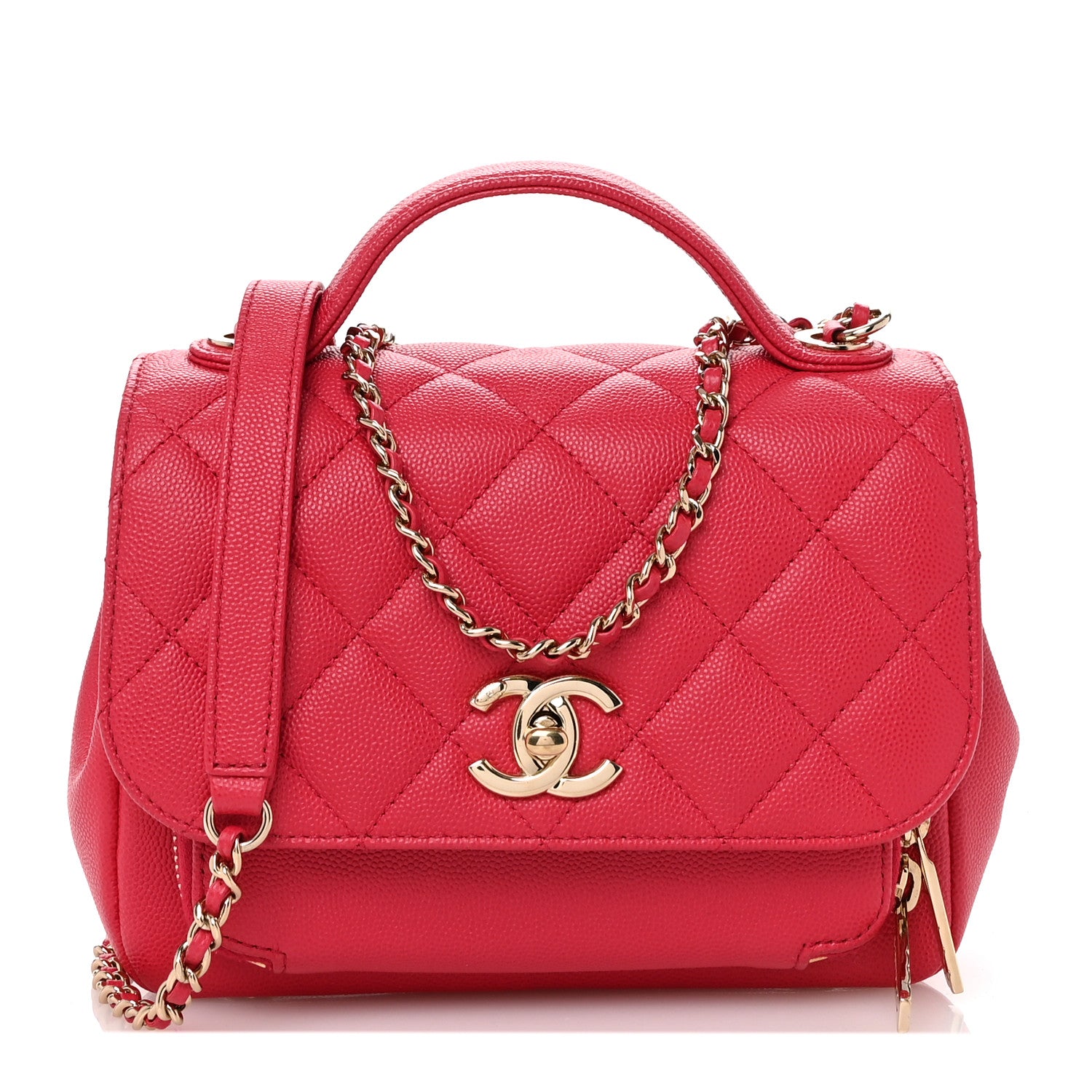 Chanel Caviar Quilted Small Business Affinity Flap Pink 1 of 10