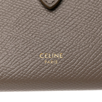 Celine Grained Calfskin Medium Multifunction Strap Wallet Pebble 6 of 8