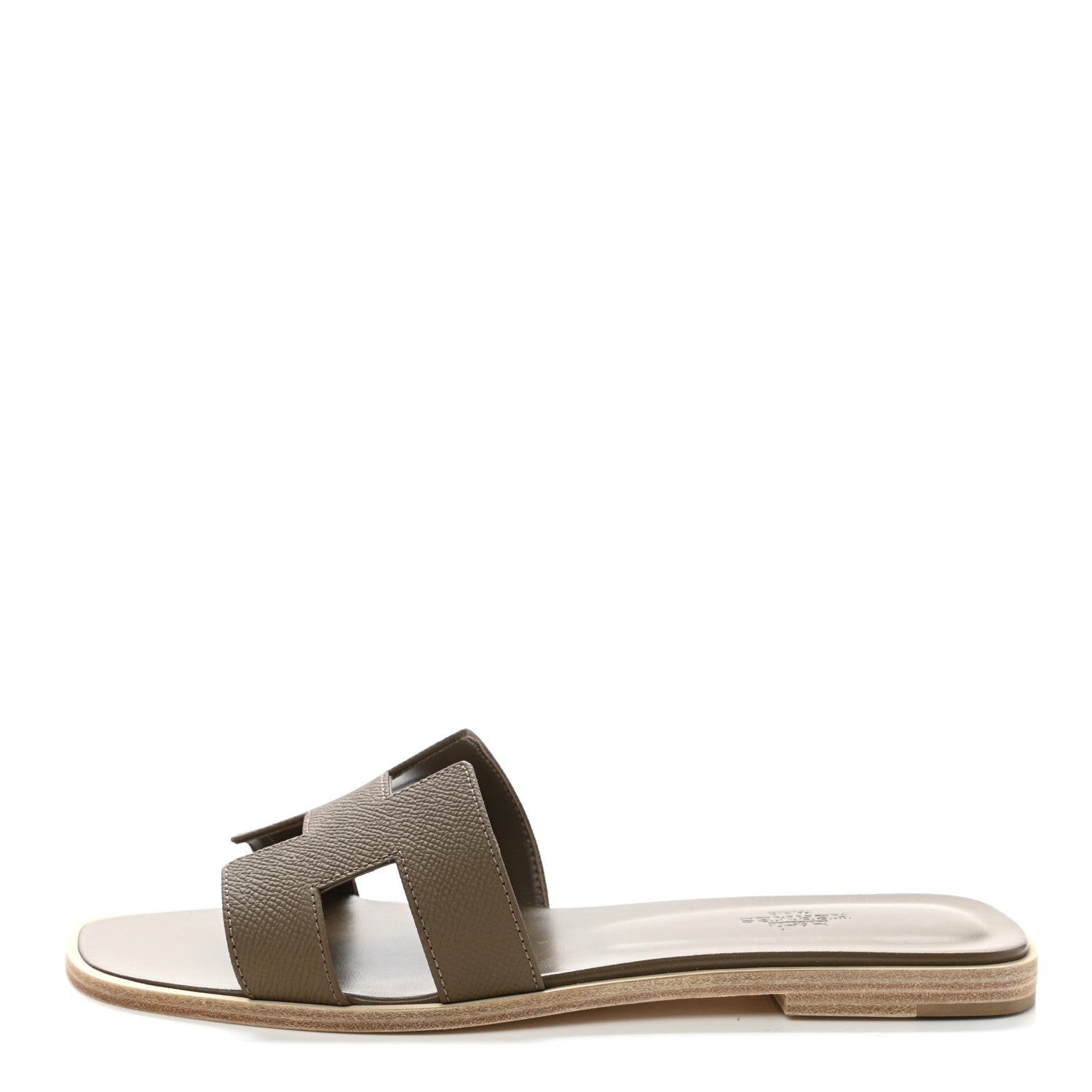 Hermes Epsom Oran Sandals 39 Etoupe 1 of 8