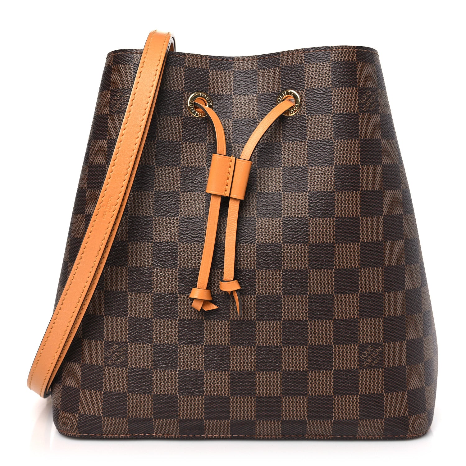 Louis Vuitton Damier Ebene Neonoe MM Safran 1 of 10