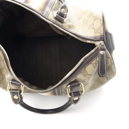 Gucci GG Plus Monogram Web Medium Joy Boston Dark Brown 5 of 11