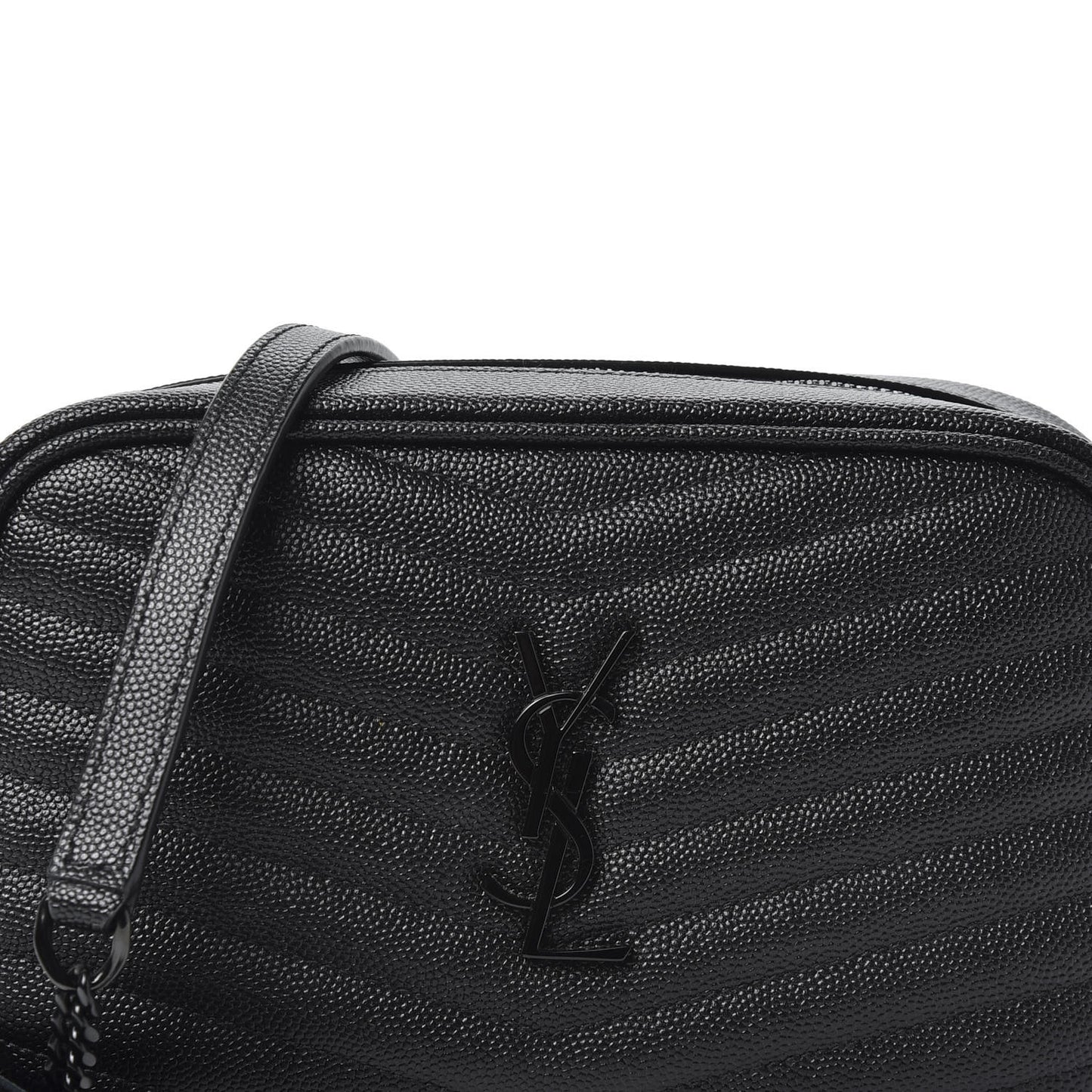 Grain De Poudre Matelasse Monogram Mini Lou Camera Bag Black
