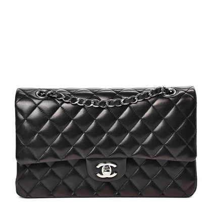Chanel Lambskin Quilted Medium Double Flap Black 1 of 13