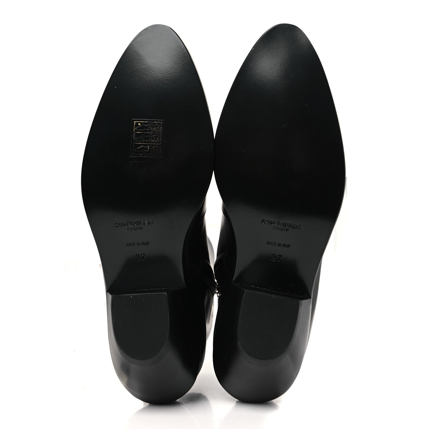 Saint Laurent Calfskin West 45 Chelsea Boots 37 Black 7 of 10