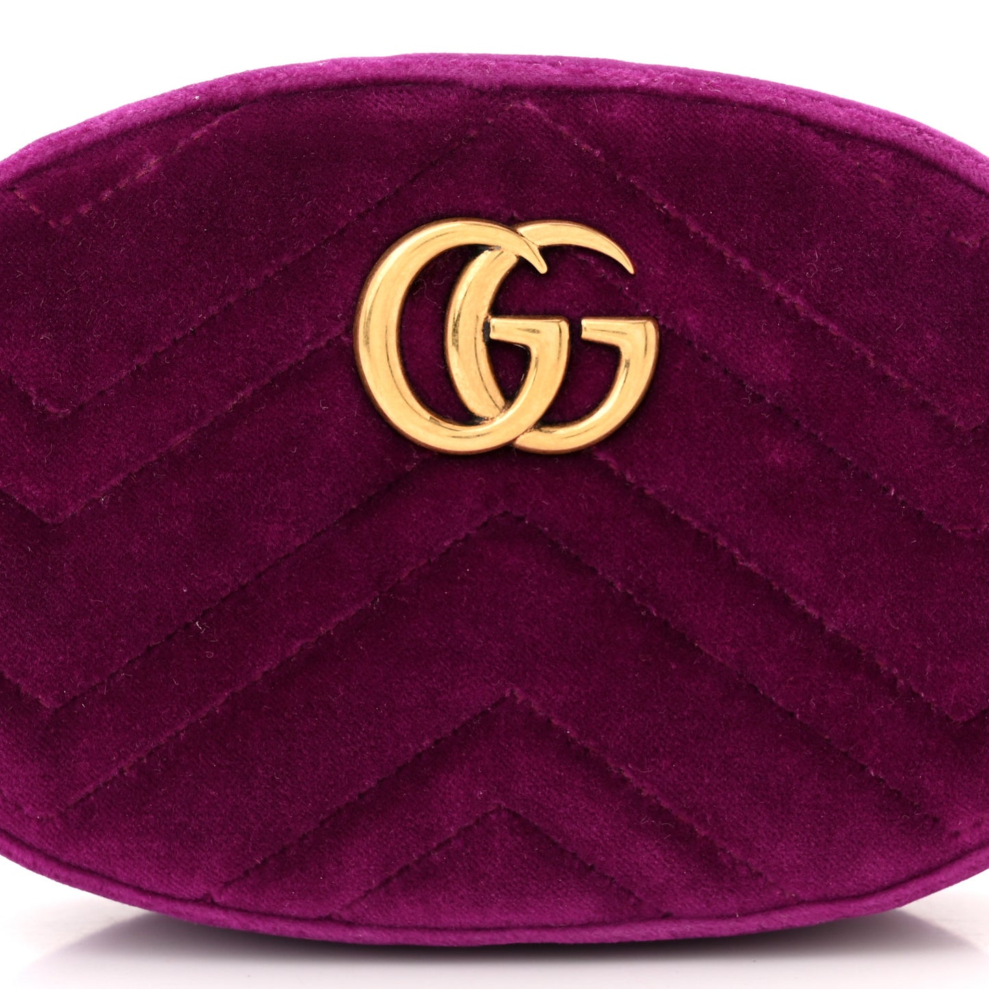 Velvet Matelasse GG Marmont Belt Bag 85 34 Violet Cyclamen