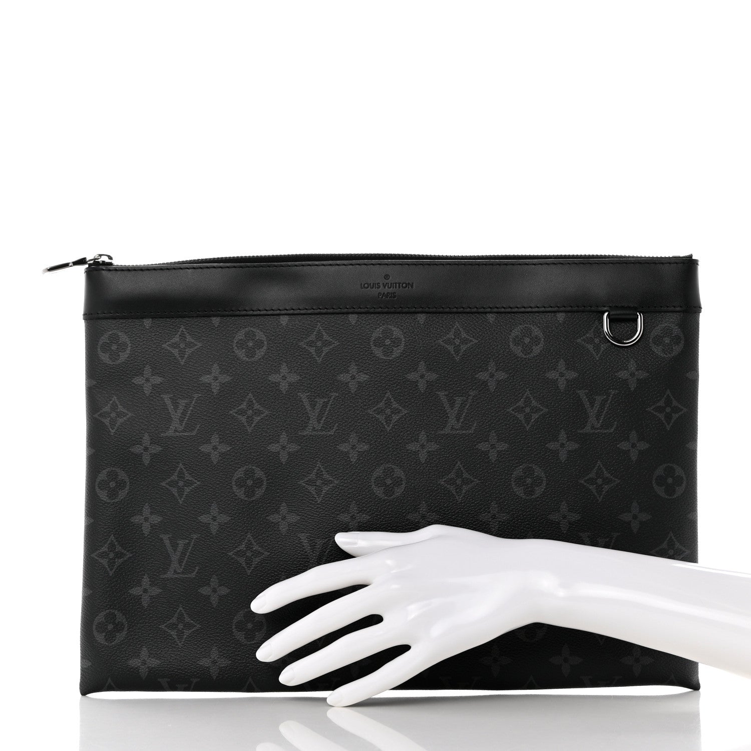 Louis Vuitton Monogram Eclipse Discovery Pochette GM 2 of 7