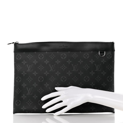 Louis Vuitton Monogram Eclipse Discovery Pochette GM 2 of 7