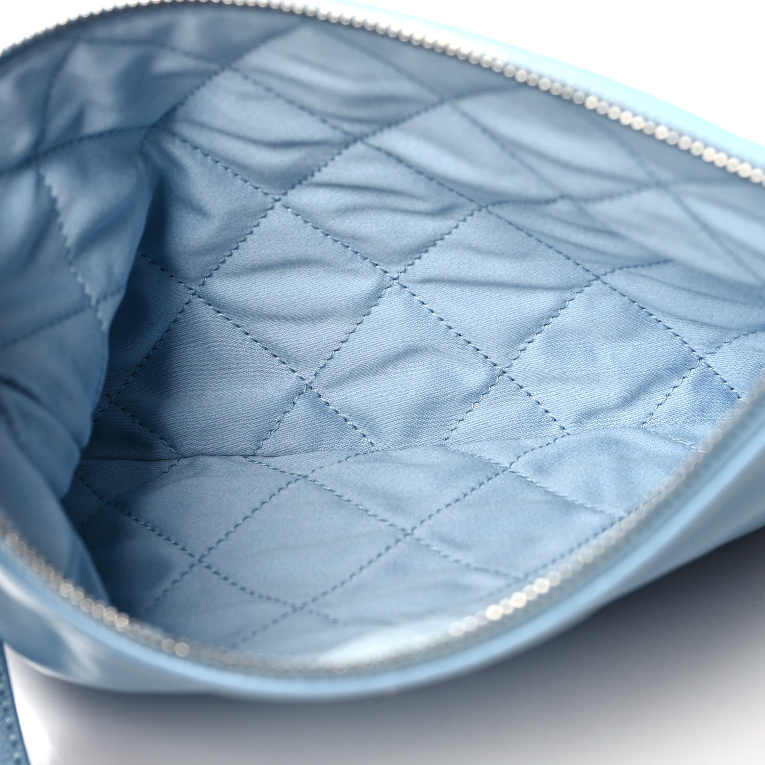 Chanel Shiny Calfskin Quilted Small Chanel 22 Light Blue 7 of 13
