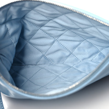 Chanel Shiny Calfskin Quilted Small Chanel 22 Light Blue 7 of 13
