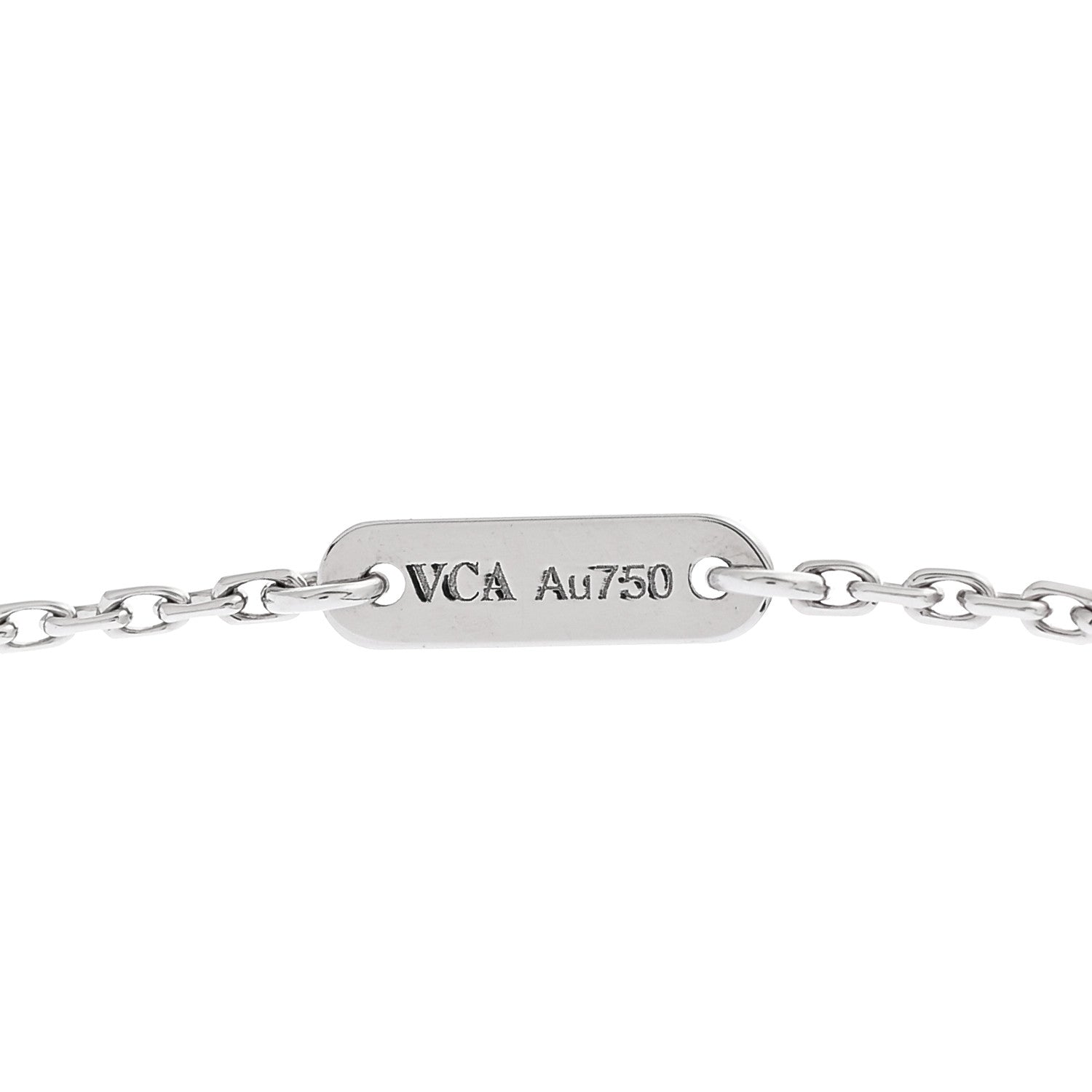 Van Cleef & Arpels 18K White Gold Turquoise Sweet Alhambra Butterfly Pendant Necklace 4 of 6