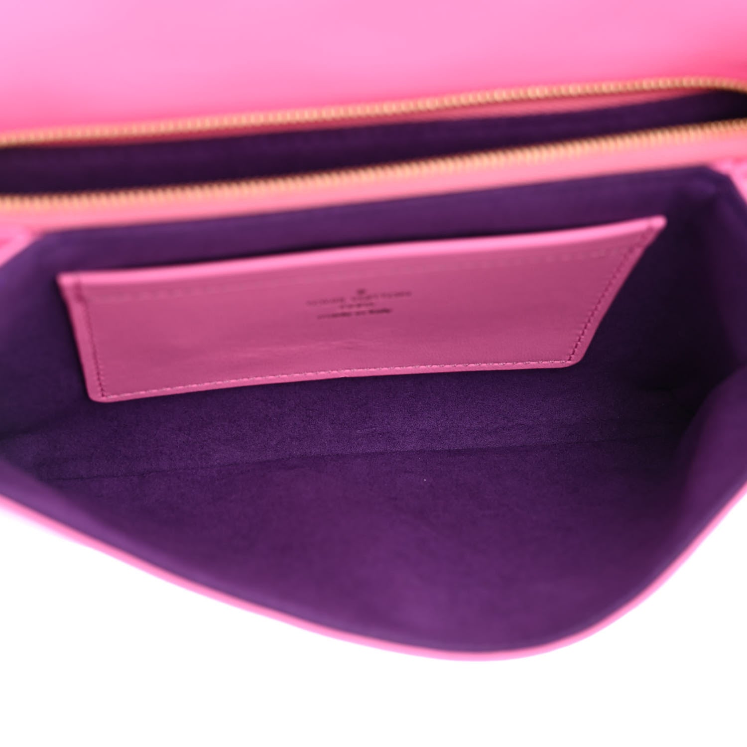 Louis Vuitton Lambskin Embossed Monogram Vuittamins Pochette Coussin Rose Violet 5 of 11