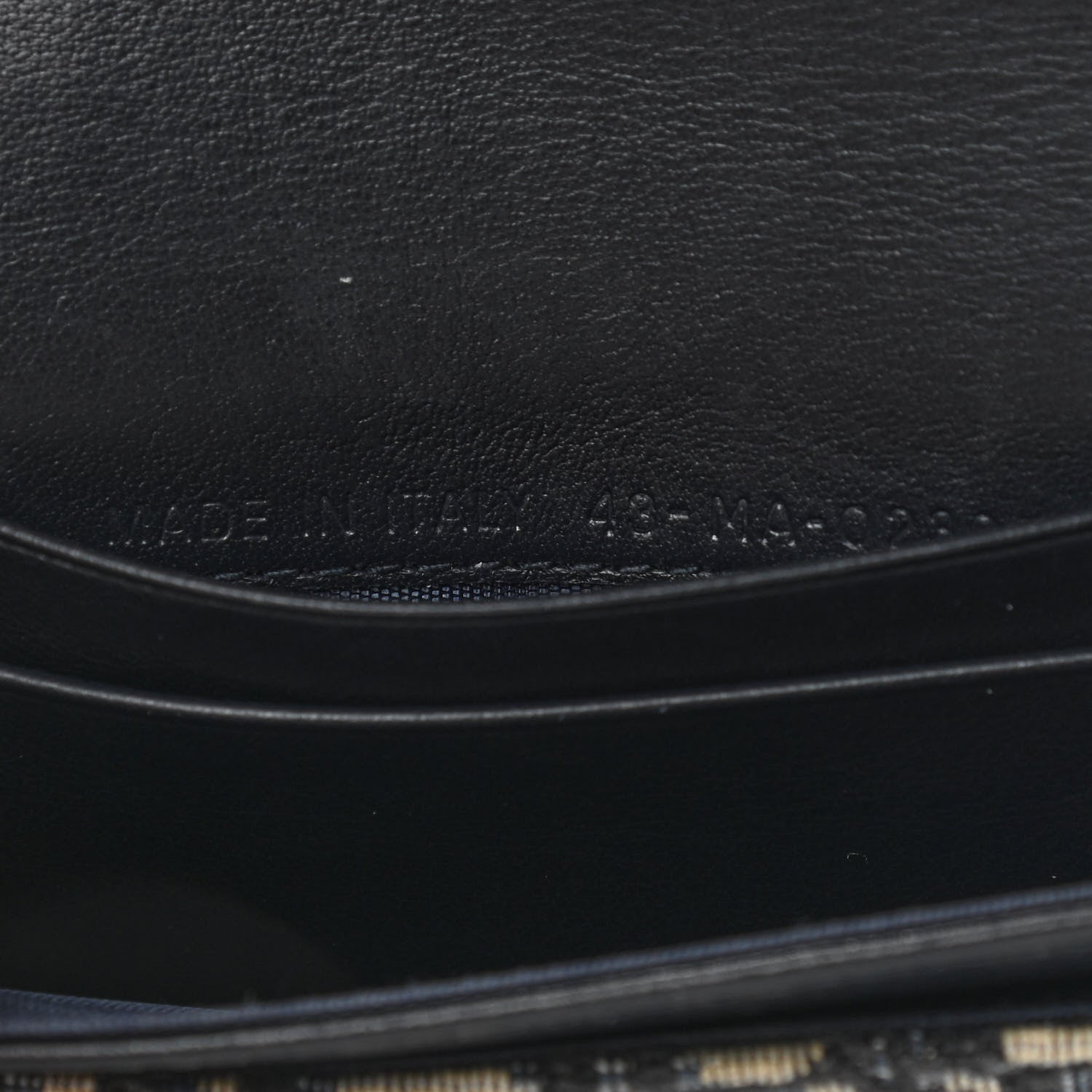 Christian Dior Oblique Saddle Card Holder Blue 7 of 9