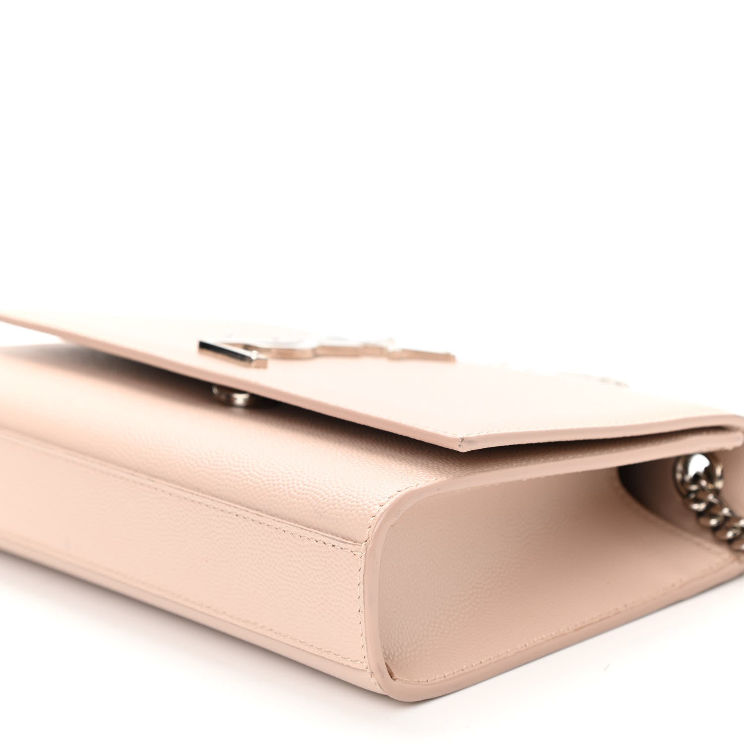 Saint Laurent Grain De Poudre Small Monogram Kate Satchel Marble Pink 9 of 9