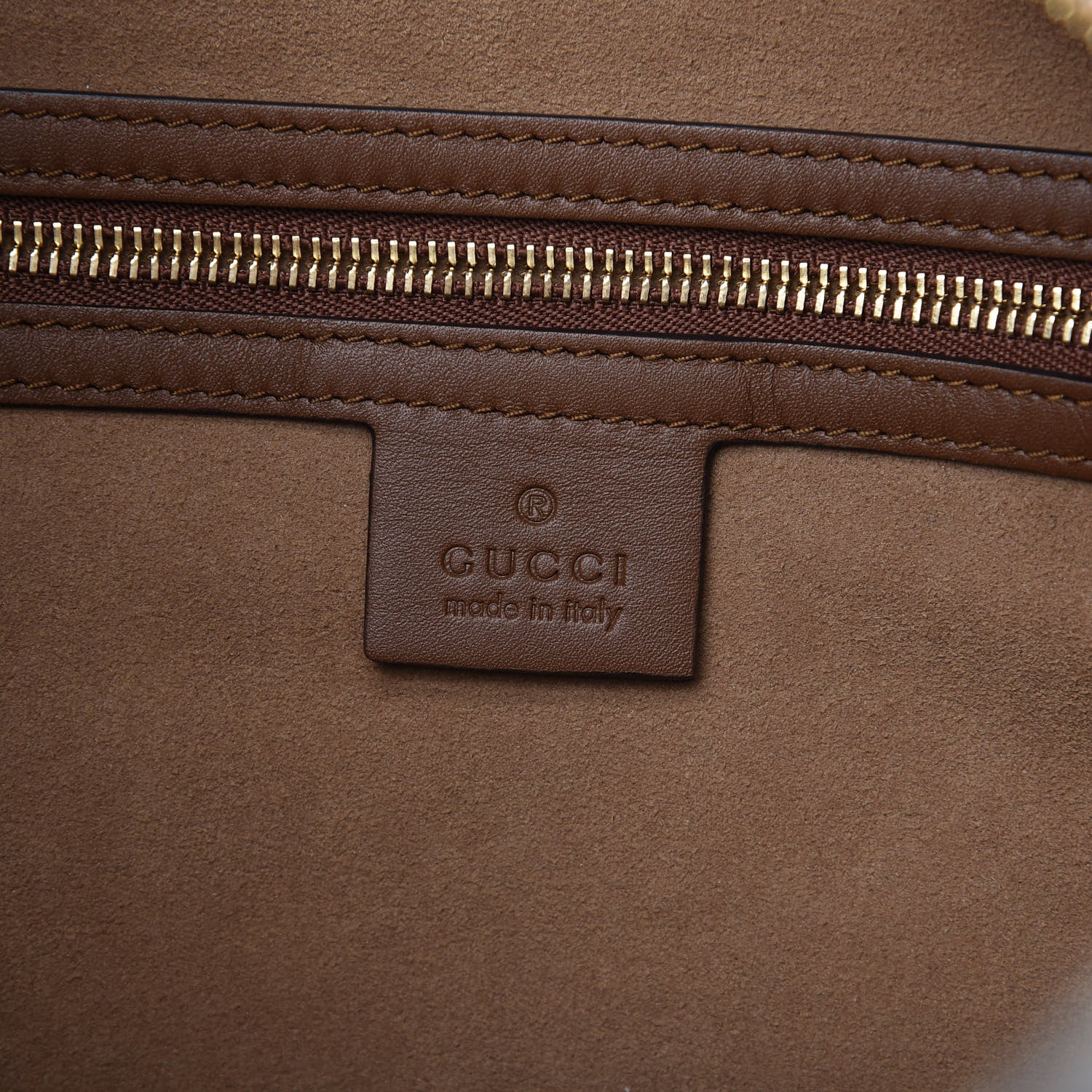 Gucci GG Supreme Monogram Large Linea A Hobo Light Brown 8 of 9