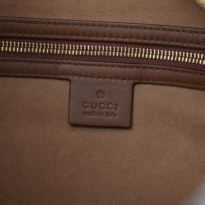 Gucci GG Supreme Monogram Large Linea A Hobo Light Brown 8 of 9