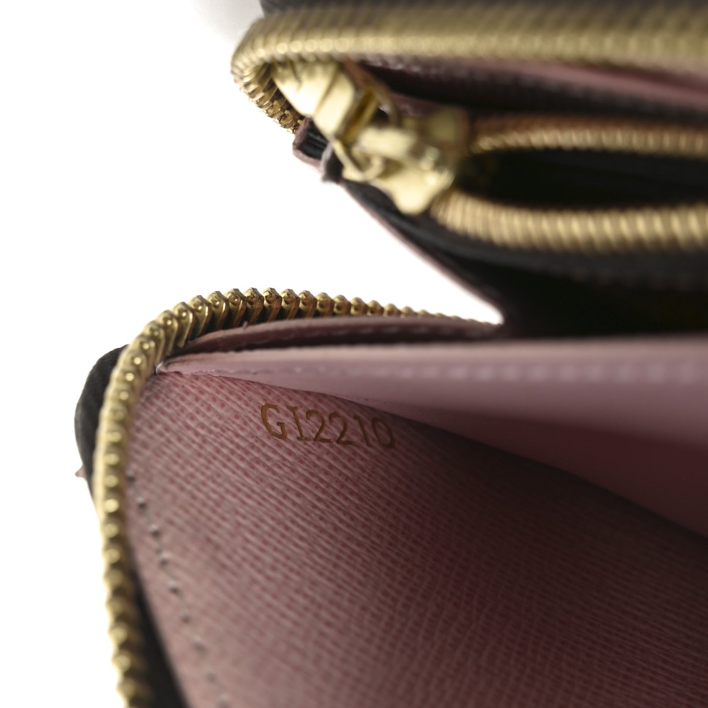 Damier Ebene Clemence Wallet Rose Ballerine