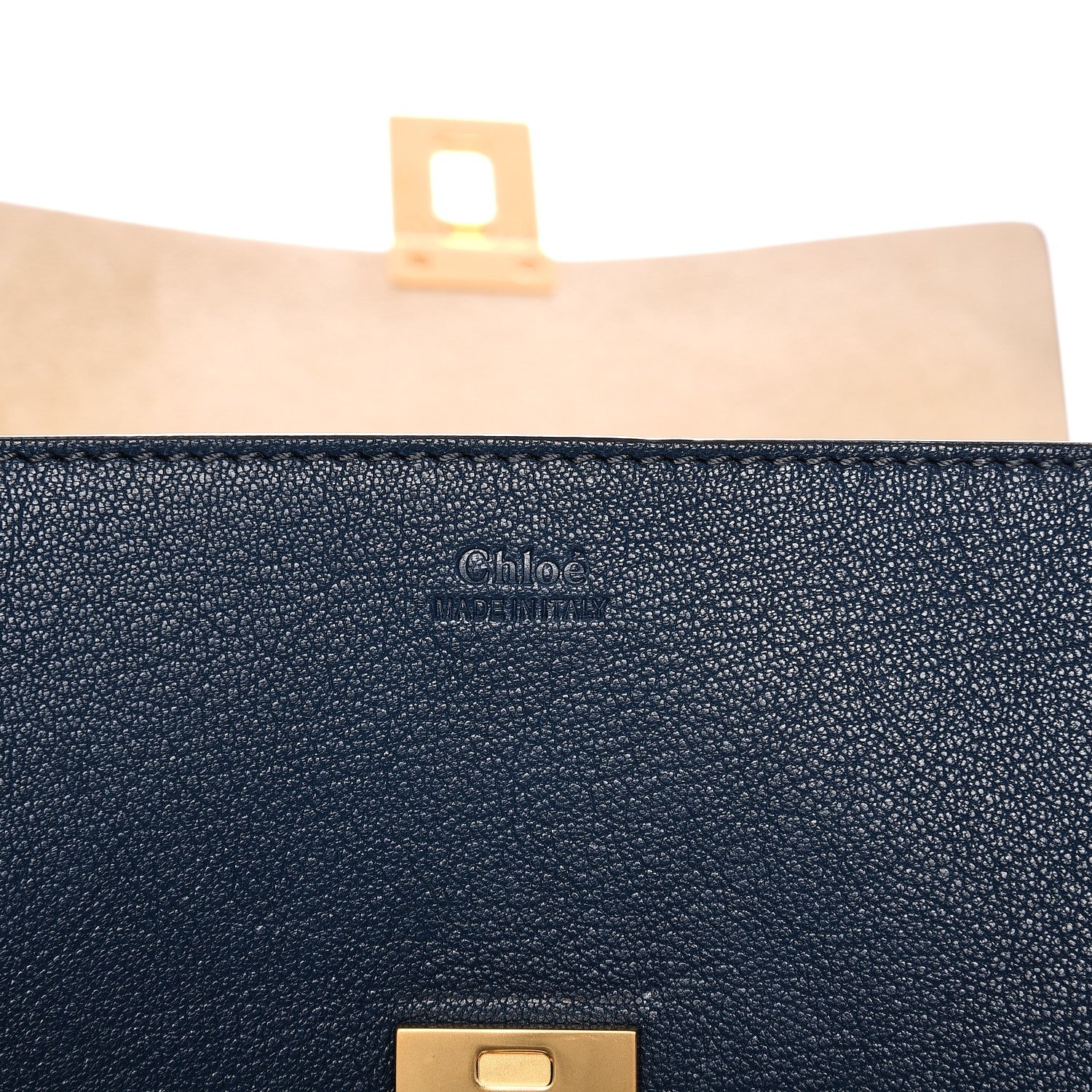 Chloe Grained Lambskin Drew Shoulder Bag Denim Blue 6 of 6