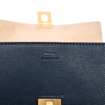 Chloe Grained Lambskin Drew Shoulder Bag Denim Blue 6 of 6