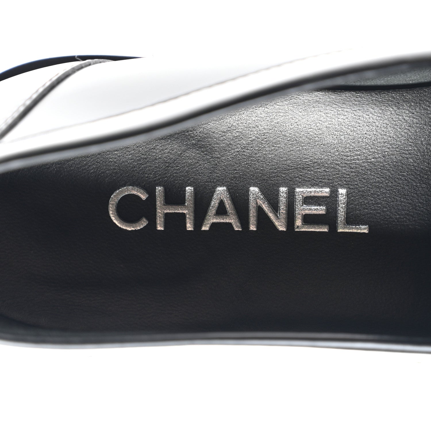 Chanel Calfskin Metal CC Loafers 40 Black 7 of 9