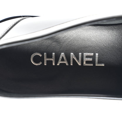 Chanel Calfskin Metal CC Loafers 40 Black 7 of 9