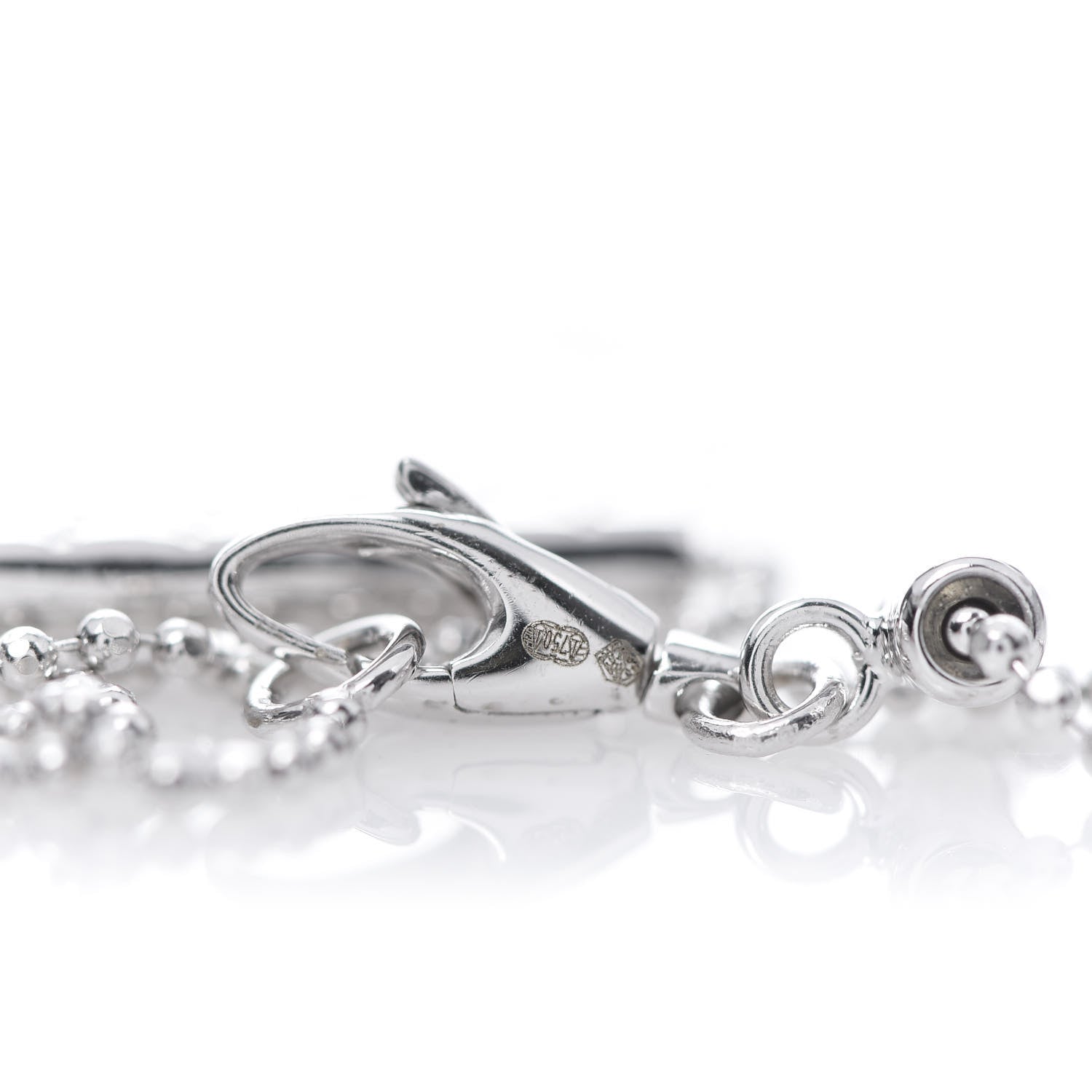 Gucci 18K White Gold Diamantissima Bracelet 16 4 of 4