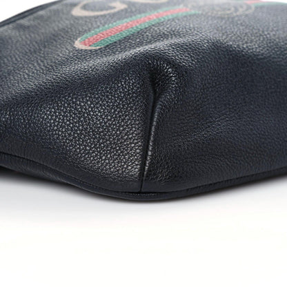 Gucci Grained Calfskin Logo Belt Bag Black 5 of 10