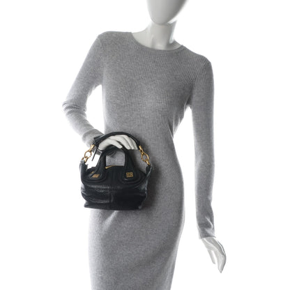 Givenchy Calfskin Stingray Embossed Micro Nightingale Black 2 of 8