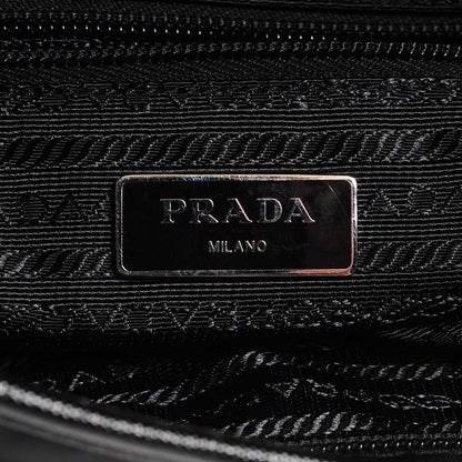 Prada Tessuto Nylon Saffiano Flat Messenger Bag Black 7 of 18