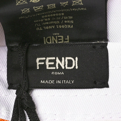 Fendi Silk Baseball Hat Arancio White 8 of 8