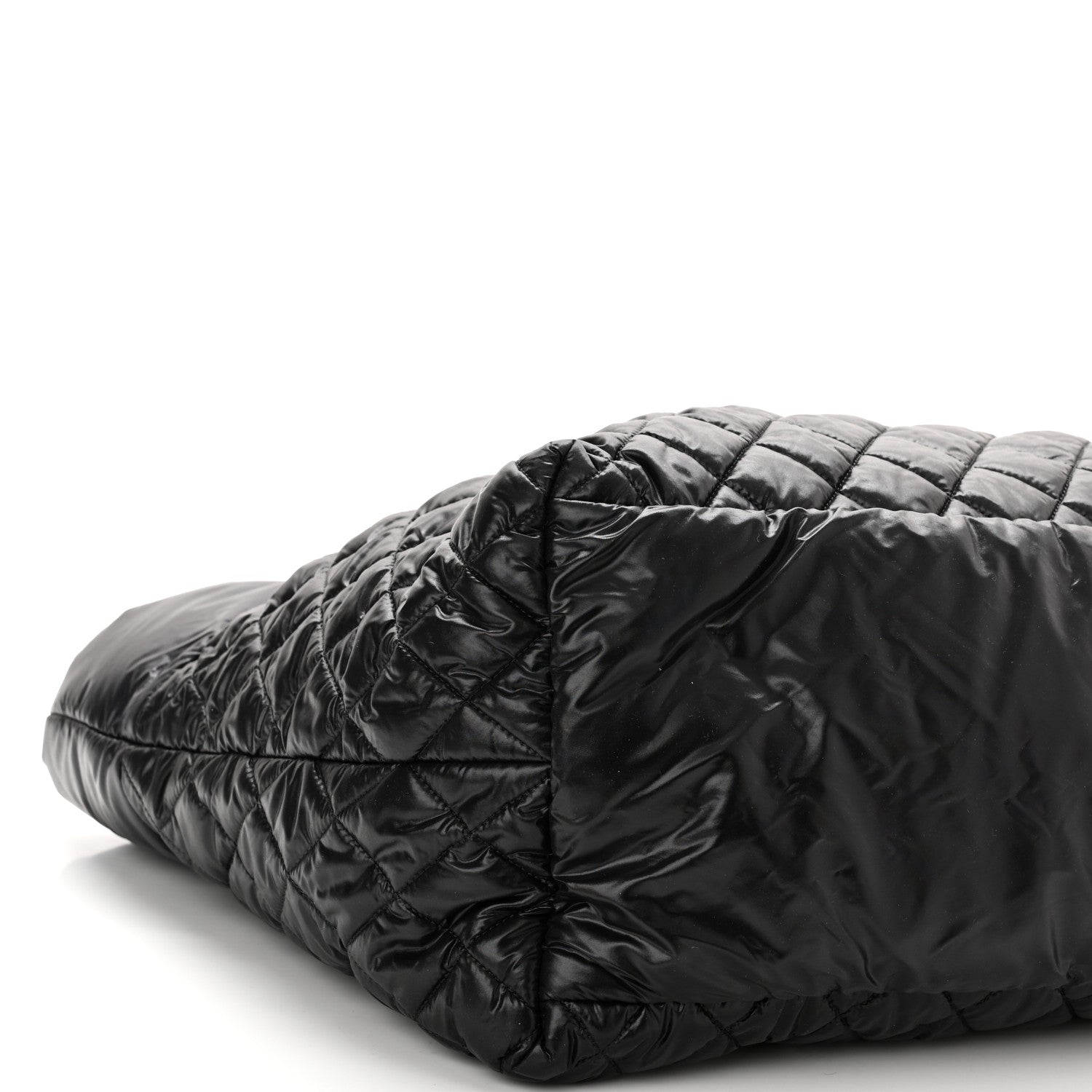 Chanel Nylon Quilted Large Coco Cocoon Tote Black 9 of 10