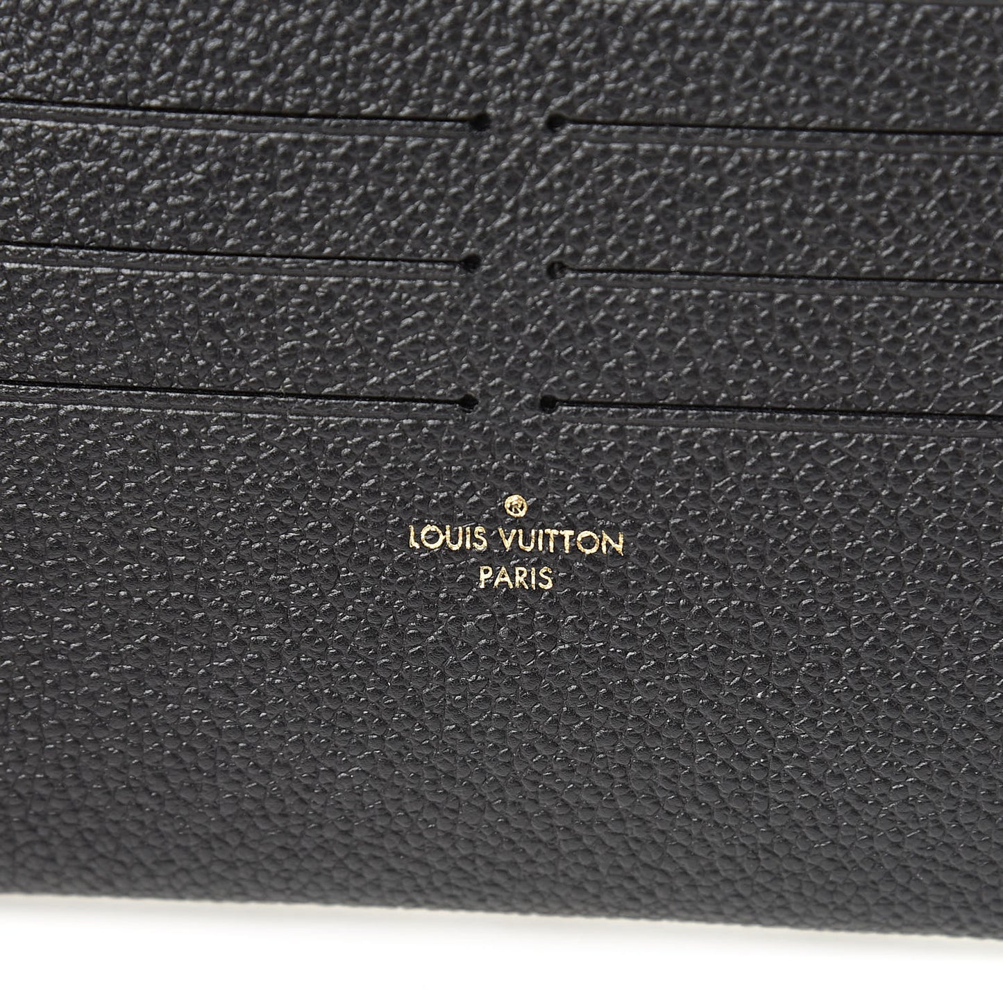 Calfskin Felicie Chain Wallet Card Holder Insert Black
